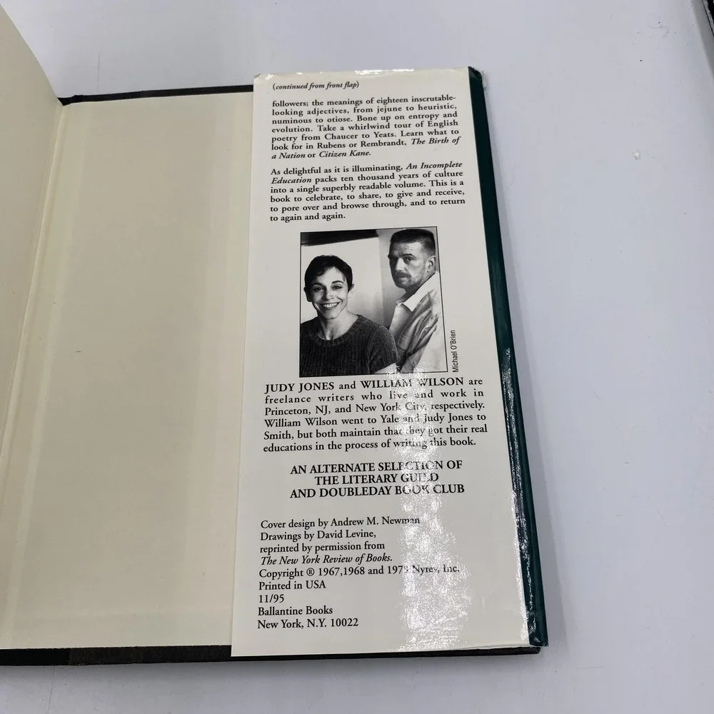 Vintage An Incomplete Education Jones Wilson Reference Hardcover 1995 Updated‎